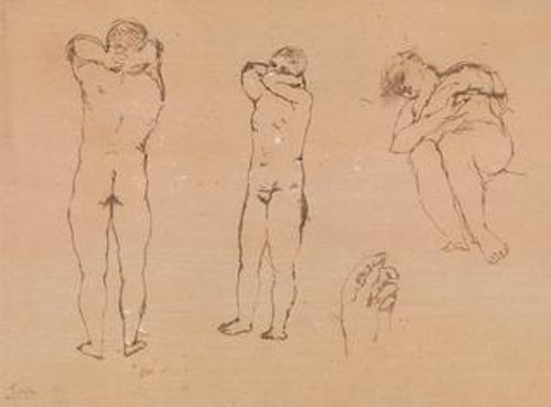 Three Figures and a Hand