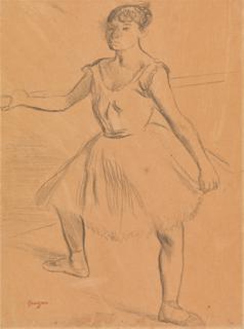 Ballerina Standing at Bar
