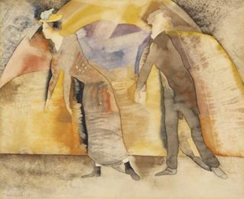 In Vaudeville: Woman and Man on Stage