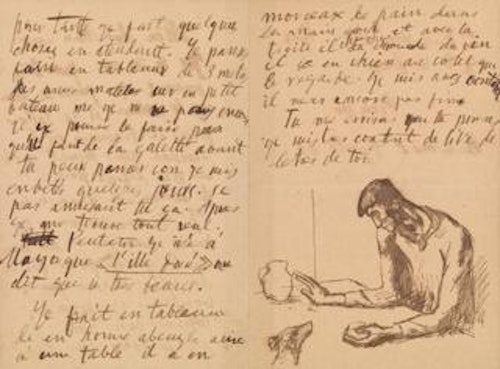 Letter with Blind Man and Dog