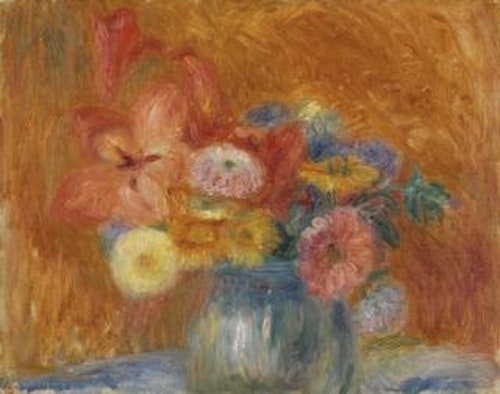 William Glackens — Green Bowl of Flowers