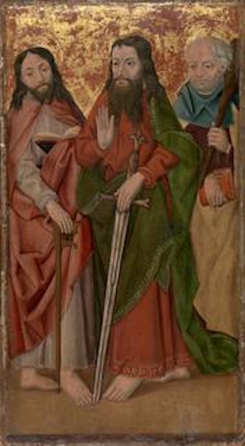 Three Apostles, Center One with Sword